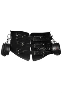 Conjunto de corsé y puños