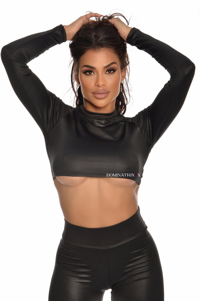 Cropped Top with Sleeves