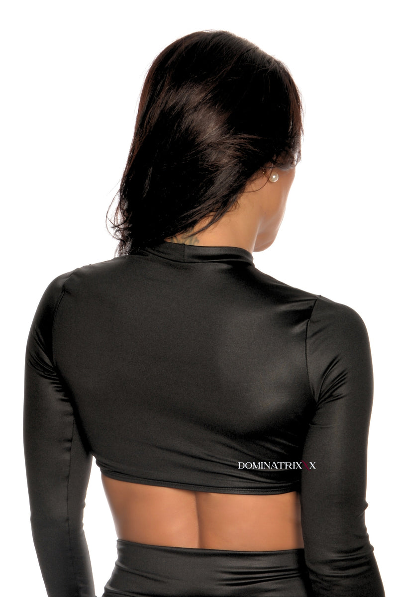 Cropped Top with Sleeves