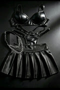 Blair 4-Piece Set - Skirt, Top, Bottom & Choker