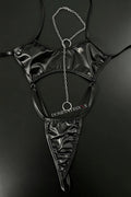 Lana Bodysuit & Double-Ring Tie Necklace Set