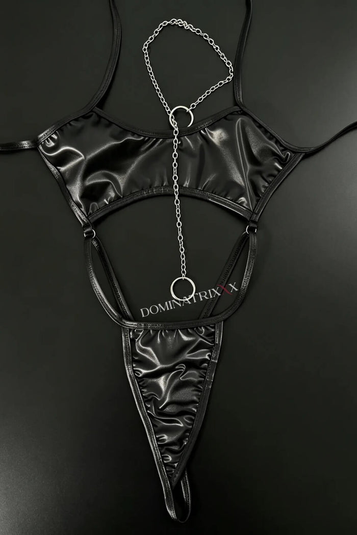 Lana Bodysuit & Double-Ring Tie Necklace Set