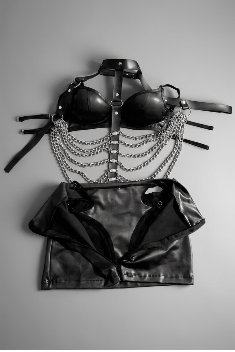 Tokyo Skirt, Bra & Hot Pants Set