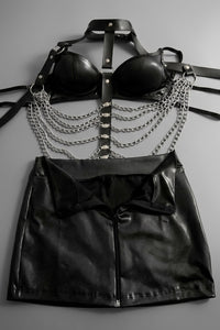 Tokyo Skirt, Bra & Hot Pants Set