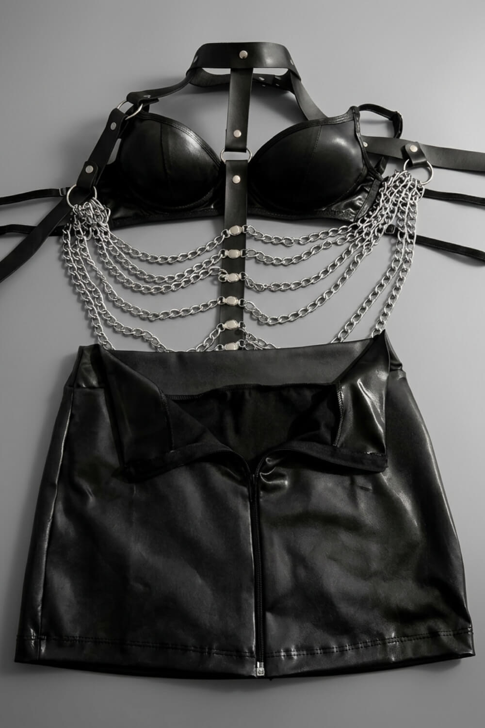 Tokyo Skirt, Bra & Hot Pants Set