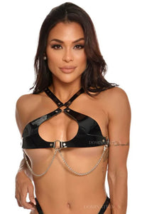 Molly Top, Vinyl Leggings & Crystal Choker Set