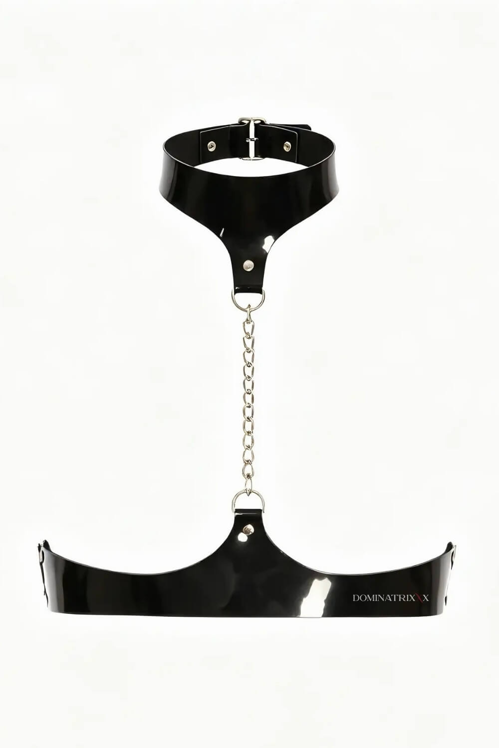 Vinyl Top, Harness & High-Waist Leggings Set